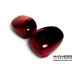 FIAT 500 Mirror Covers - Red Metallic Chrome Finish